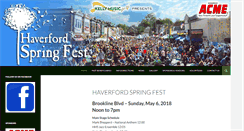 Desktop Screenshot of haverfordspringfest.com