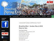 Tablet Screenshot of haverfordspringfest.com